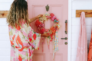 DIY Holiday Pom Pom Wreath