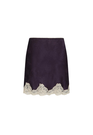 a-dark-purple-satin-mini-skirt-with-a-scalloped-white-lace-hem-shown-flat-against-a-plain-white-background