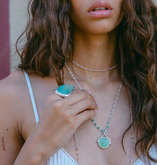 Moonscape Spinner Pendant Necklace