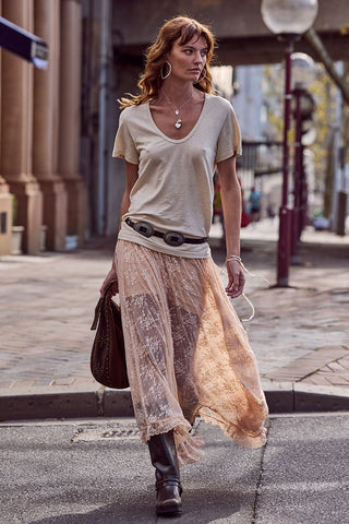 Labyrinth Lace Maxi Skirt