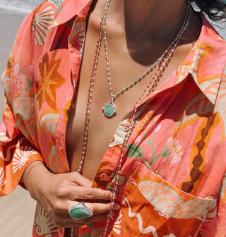 Atelier Long Beaded Chain Necklace