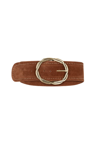 Cabana Studded Suede Belt