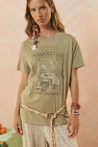 Mermaid Truckstop Biker Tee