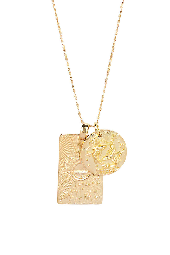 Pisces Stargazer Zodiac Necklace